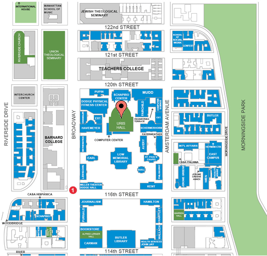 Morningside Campus map