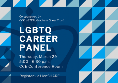 LGBTQ Panel Thursday March 29th from 5:00 - 6:30 p.m.