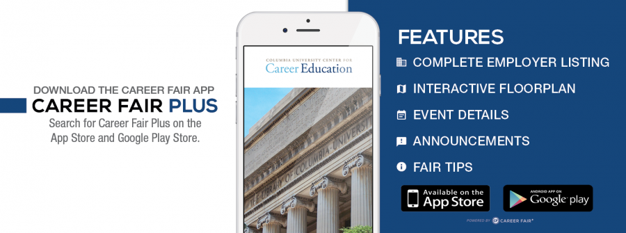 Career Fair Plus, our career fair app to help you filter and sort employers